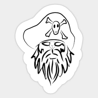 Abstract pirate Sticker